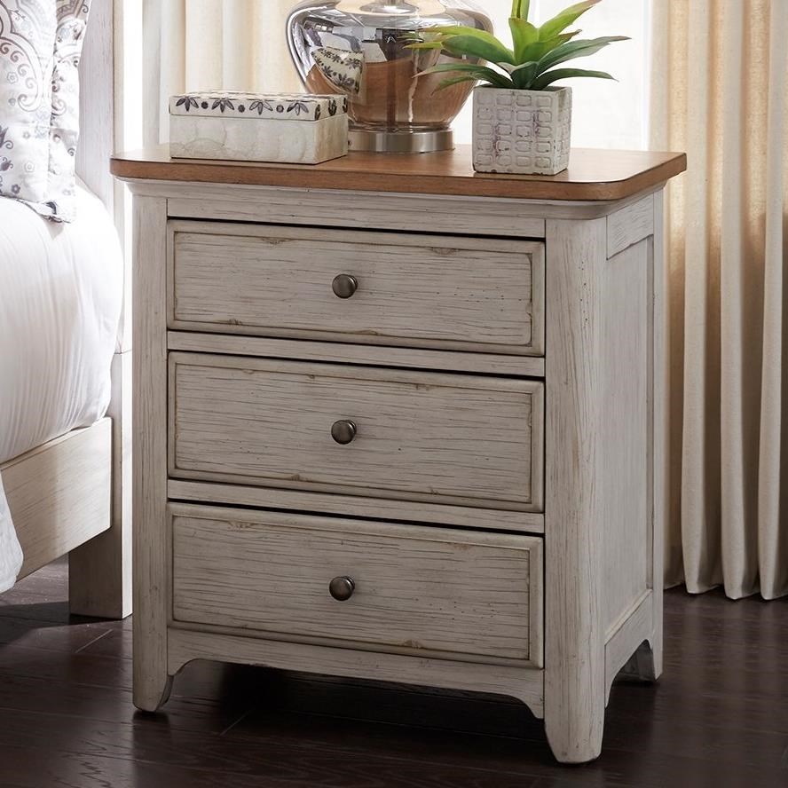 Liberty Furniture Farmhouse Reimagined 1553LIB Farmhouse 3Drawer Night